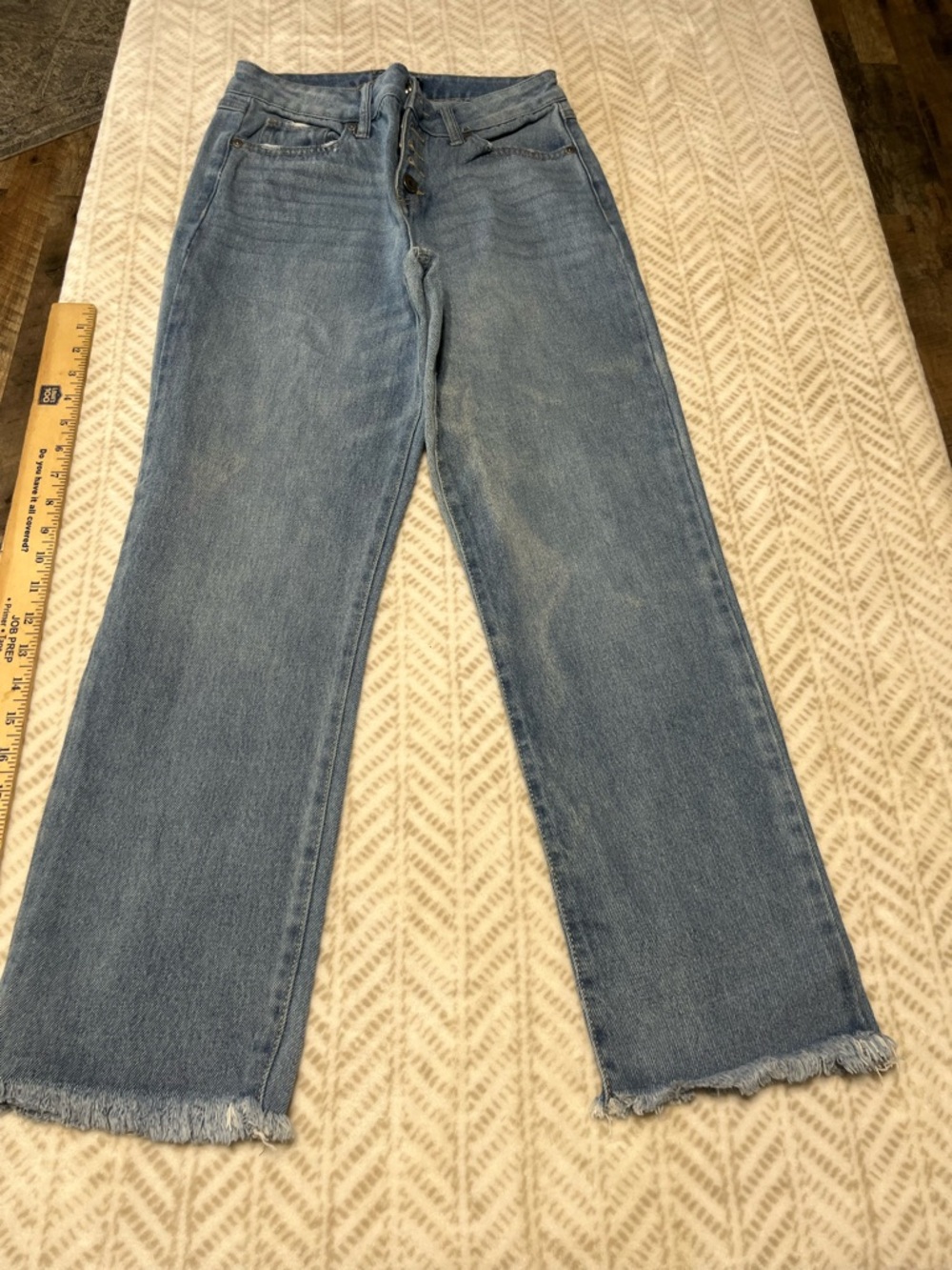 Sincerely Jules Light Blue  Jeans with Frayed Hem 1/25